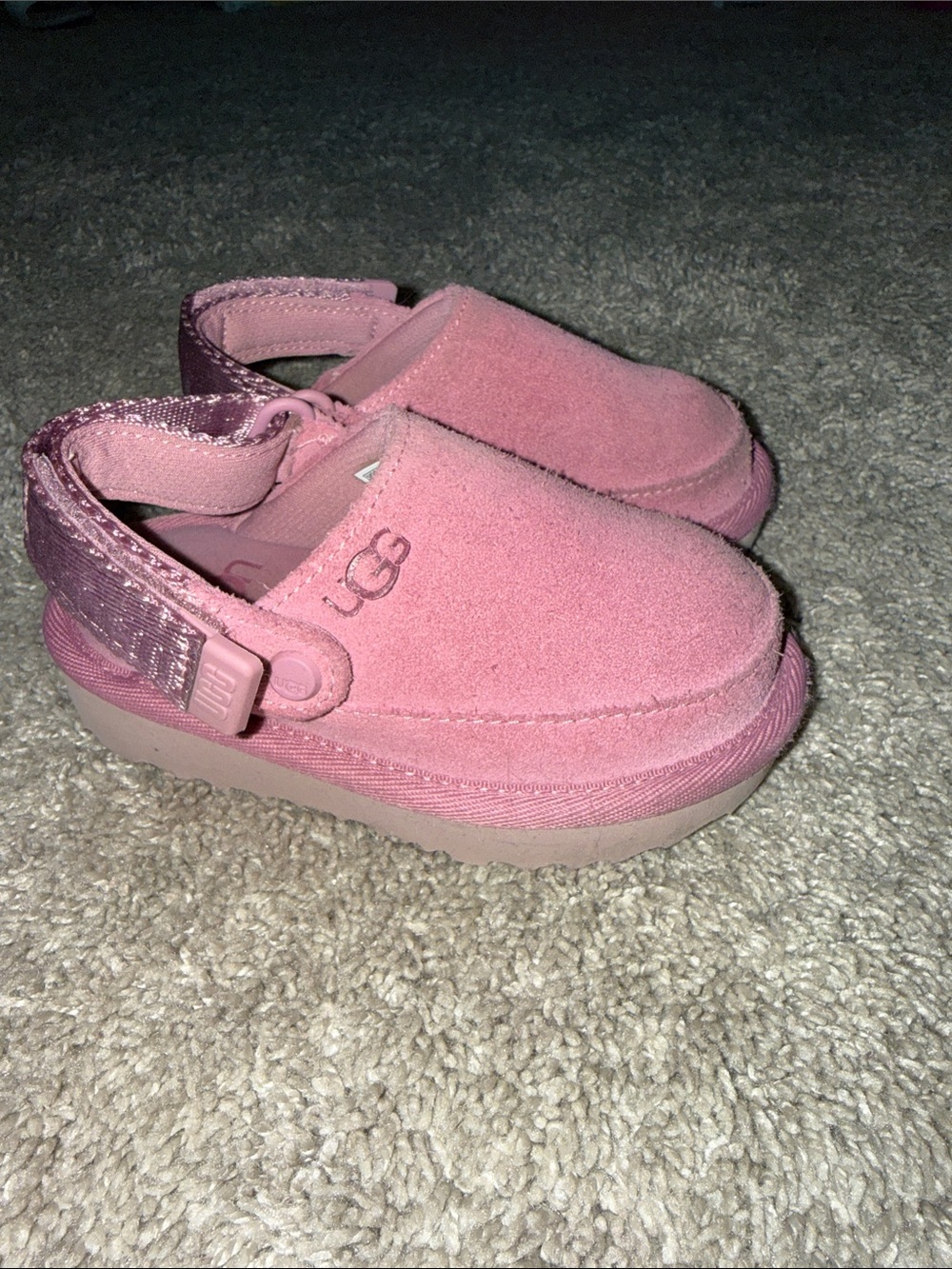 UGG Kids Pink Goldenstar Clog